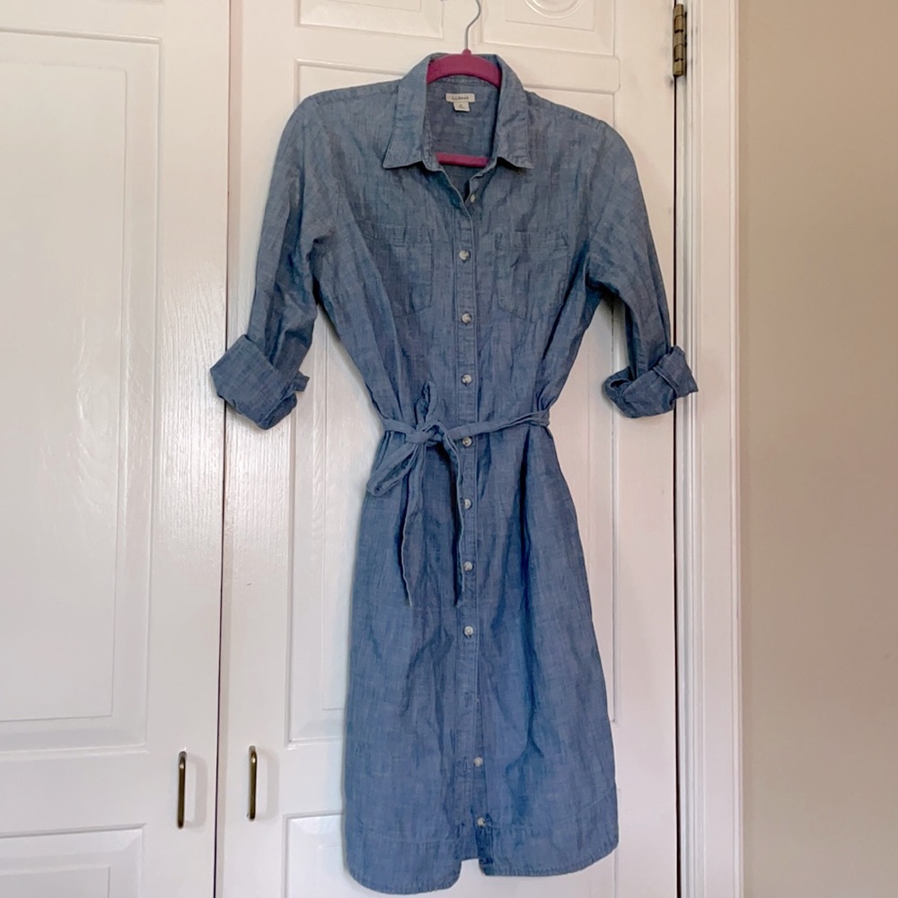 L.L. Bean Chambray Shirt Dress
